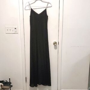 onyx nite rhinestone strap black gown size 6